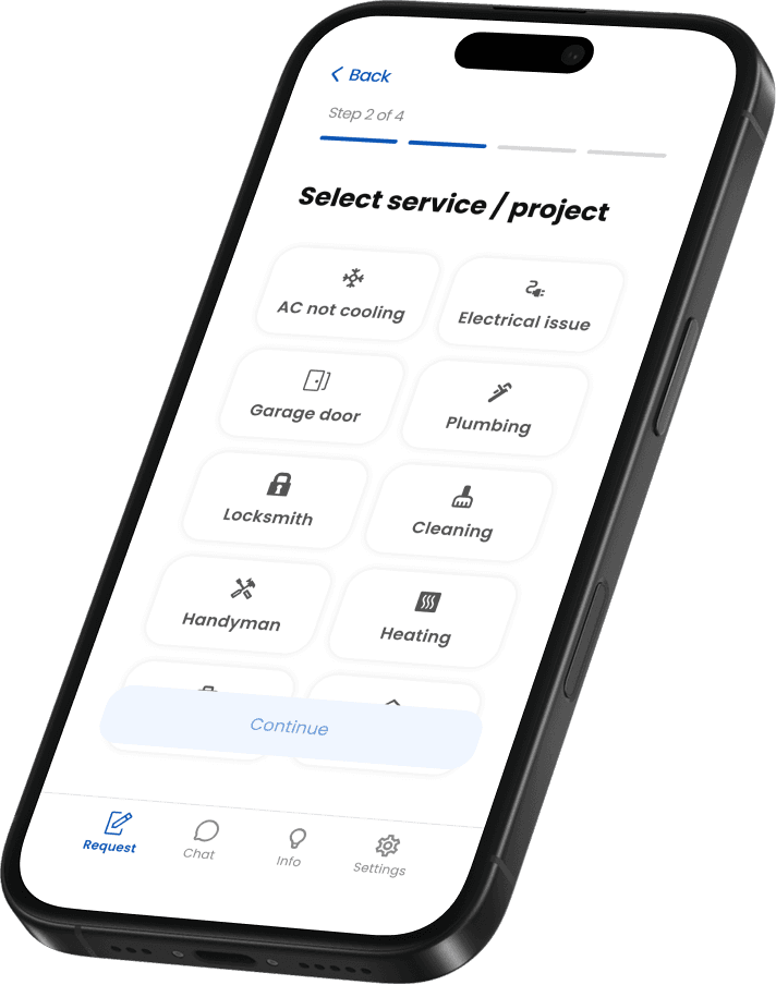 Service Quotation app preview on a mobile phone